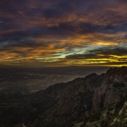 BOTPOST] The view of Albuquerque, New Mexico at sunset from Sandia