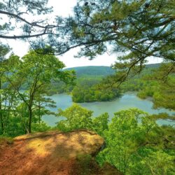 Arkansas river hills trees landscape wallpapers