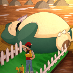 A Sleeping Snorlax Blocks The Path Wallpapers Free » Gamers
