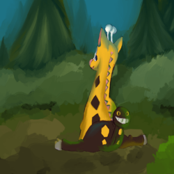 Girafarig by jaclynonacloud