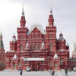 Kremlin square red building Moscow Russia city wallpapers