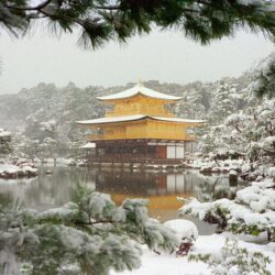 Kinkaku Snow Kyoto