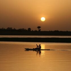 Sunset Niger River