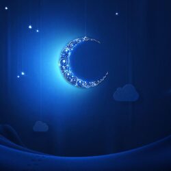 Blue moon at Ramadan wallpapers and image