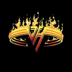 Download Wallpapers black fire van halen, , Hard