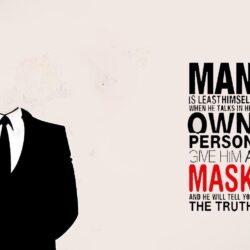Anonymous wallpaper/ Oscar Wilde quote