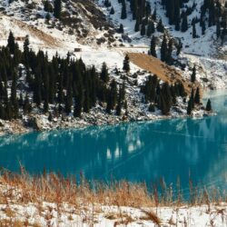 Lakes Located Almaty Kazakhstan Lake Salt City Desktop Wallpapers
