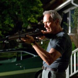 clint eastwood gran torino the gun man HD wallpapers