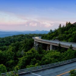 blue ridge parkway appalachian mountains mountain forest road HD
