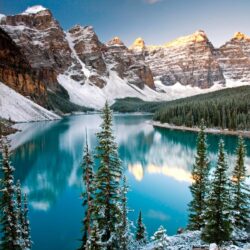 Winter, Moraine Lake, Alberta, Canada ❤ 4K HD Desktop Wallpapers for