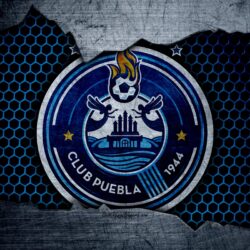 Download wallpapers Puebla, 4k, logo, Liga MX, soccer, Primera