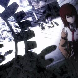 Wallpapers : anime, Makise Kurisu, Steins Gate, screenshot,