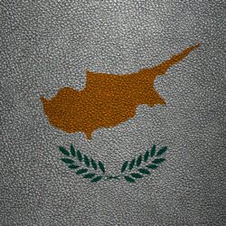 Download wallpapers Flag of Cyprus, 4k, leather texture, Cyprus flag