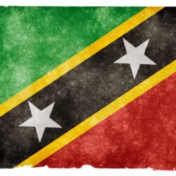 Saint Kitts and Nevis Grunge Flag HD Wallpapers