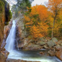 USA Glen Ellis New Hampshire Nature Autumn Waterfalls