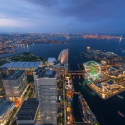 Aerial View Of Yokohama, Japan ❤ 4K HD Desktop Wallpapers for 4K