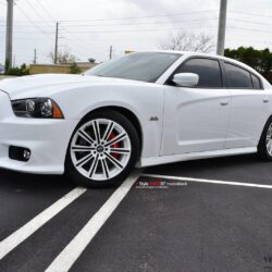 Dodge charger white Vellano wheels tuning cars wallpapers