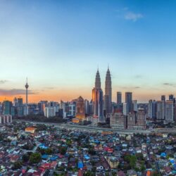 cityscape, Building, Sunset, Malaysia, Petronas Towers, Kuala