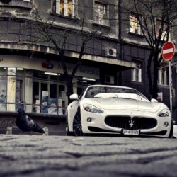 Maserati on the street in Belgrade wallpapers and image
