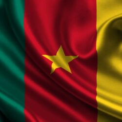 Wallpapers Red, Star, Flag, Texture, Yellow, Green, Flag, Cameroon