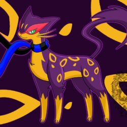 Cutest Pokemon image liepard in a scarf HD wallpapers and backgrounds