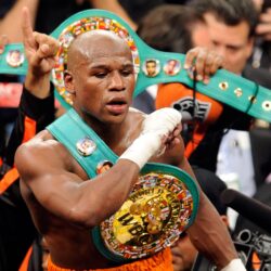 Floyd Mayweather Jr won the belt wallpapers and image