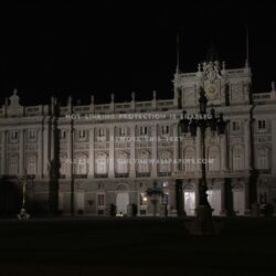 madrid royal palace night