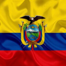 Download wallpapers Ecuadorian flag, Ecuador, South America, flag of