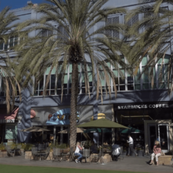 Santana Row mall, San Jose, California, USA Stock Video Footage