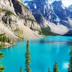 Wallpapers Moraine Lake, Banff National Park, Rocky Mountains, 4K