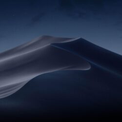 Wallpapers macOS Mojave, Night, Dunes, WWDC 2018, 4K, OS