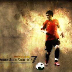 Download David Villa Sanchez Football Wallpapers