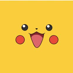 Pokemon video games yellow pikachu faces simple wallpapers