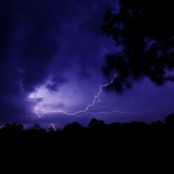 Download wallpapers lightning, thunderstorm, night, dark