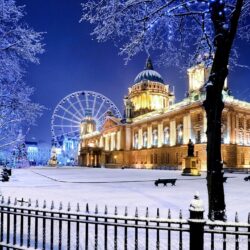 Winter: Christmas City Ireland Landscapes Decorations Belfast Snow