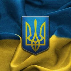 ukraine flag coat of arms trident yellow blue HD wallpapers