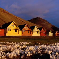 Longyearbyen in Summer Svalbard Archipelago