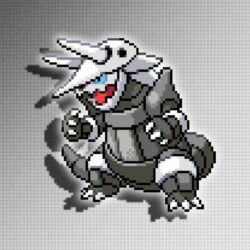 Aggron Sprite Wallpapers by Glench