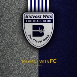 Download wallpapers Bidvest Wits FC, 4k, leather texture, logo
