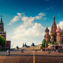 Wallpapers Moscow, Red Square, city landscape Full HD 2K