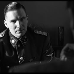 Schindler’s List. Amon Goeth played by Ralph Finennes.