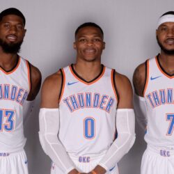 Carmelo, Westbrook, Paul George now have their own OKC Snapchat