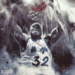Shaquille O’Neal Orlando Magic NBA Artwork by skythlee