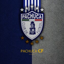 Download wallpapers CF Pachuca, 4k, leather texture, logo, Mexican