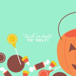 October 2018 Halloween Candy Calendar Wallpapers