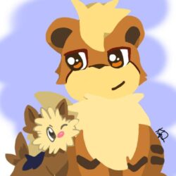 Growlithe and Lillipup! by GamerGirlArtt