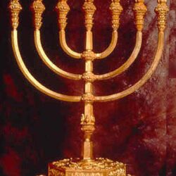The menorah is described in the Bible as the seven