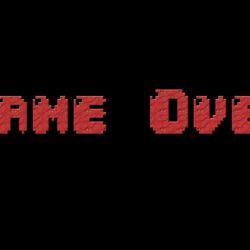 Game Over Typography Resolution HD 4k