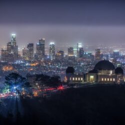 Wallpapers the sky, trees, night, lights, home, california, the dome