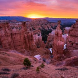Sunset In Bryce Canyon National Park Wallpapers